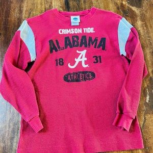 Boys large Alabama long sleeve thermal shirt, good condition.